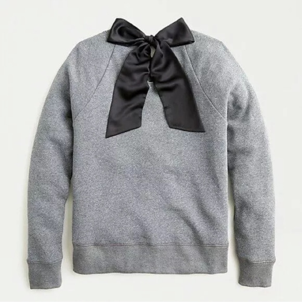 J. Crew Bow-Back Fleece Sweatshirt